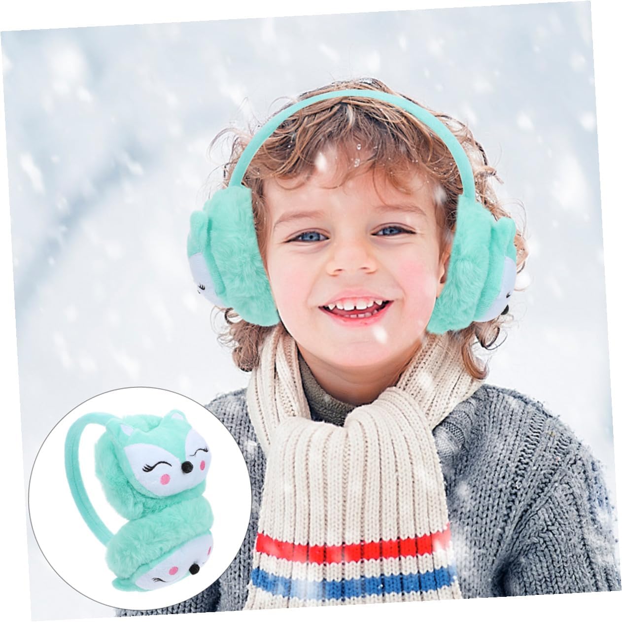 Yardwe 2Pcs Ear Warmers Soft Earmuffs Winter Ear Covers for Girl Warmers Cozy Windproof Cold Weather Accessories