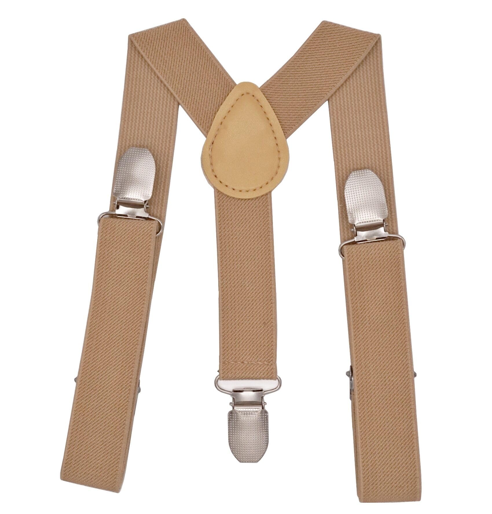 Nestnook Boys Khaki Kids Braces Y-Shape Children Suspenders For Girls (Khaki)
