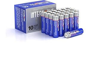 INTERNOVA® AA Batteries 24 Pack+, LR6 1.5V Cell High aa performance alkaline batteries