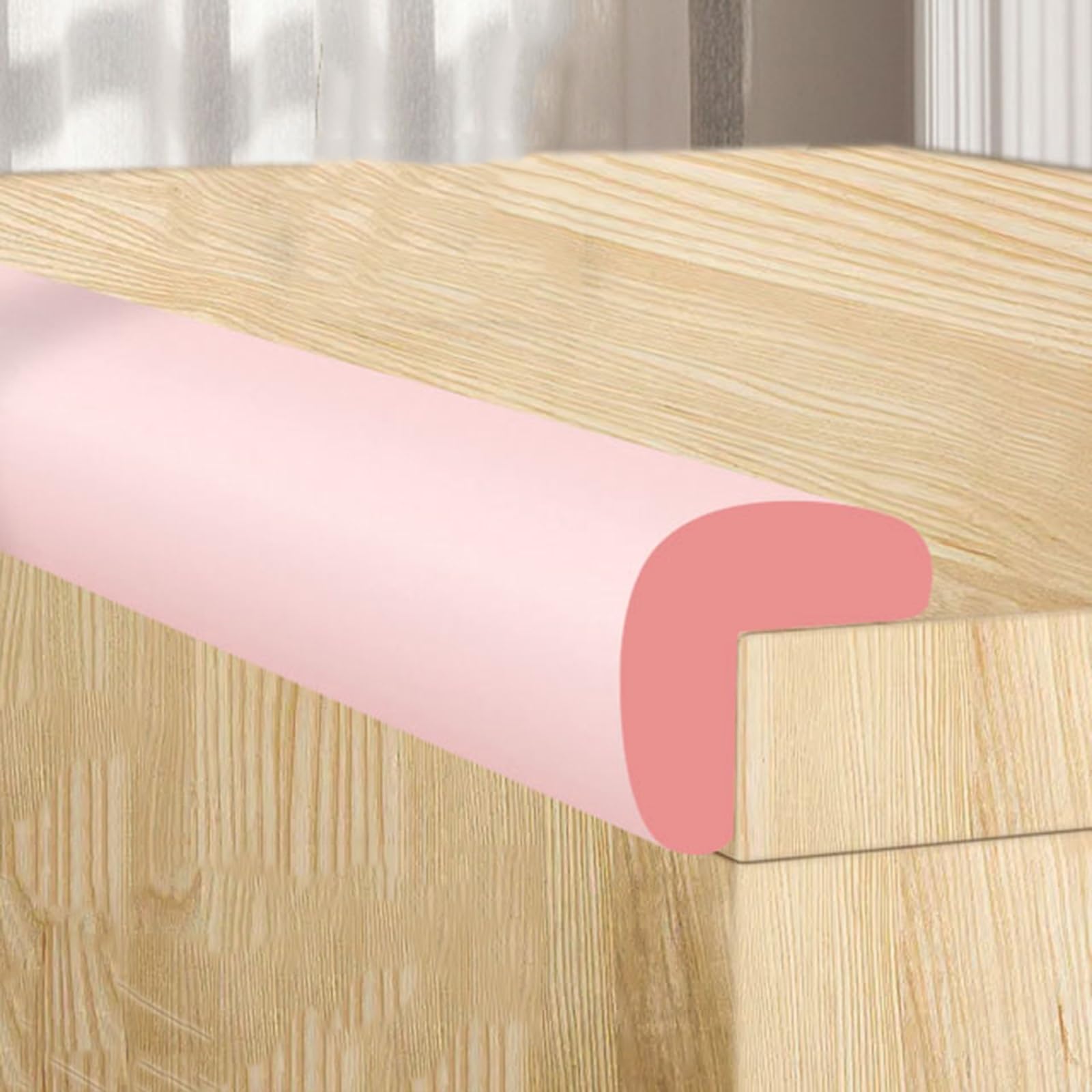 Listwa ochronna do krawędzi stołu, Szersze i grubsze meble stoły Odbojniki zabezpieczające przed dziećmi(Pink,2.3cm*5m)