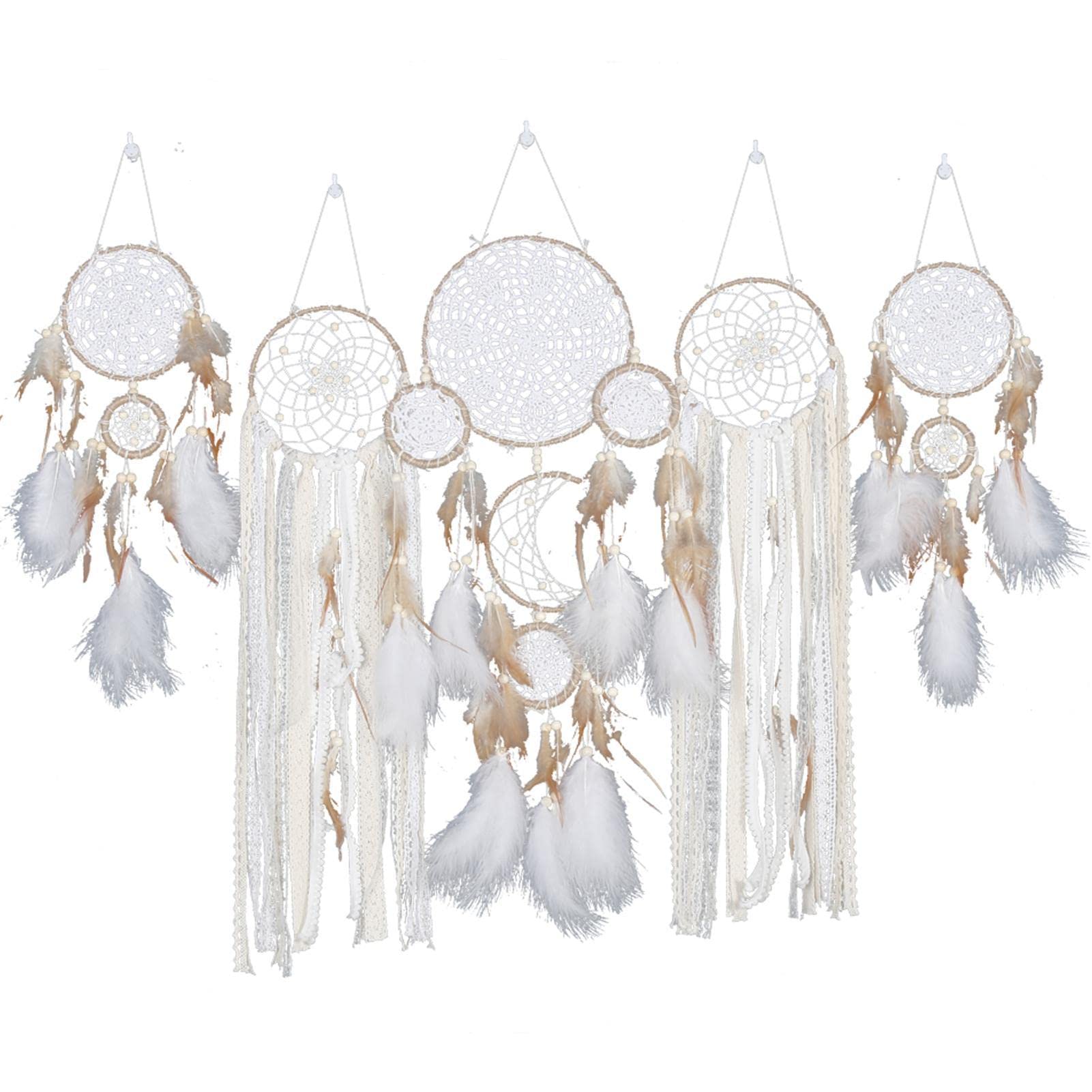 Apanhador De Sonhos Macramê - Decoração Boho 30x84cm