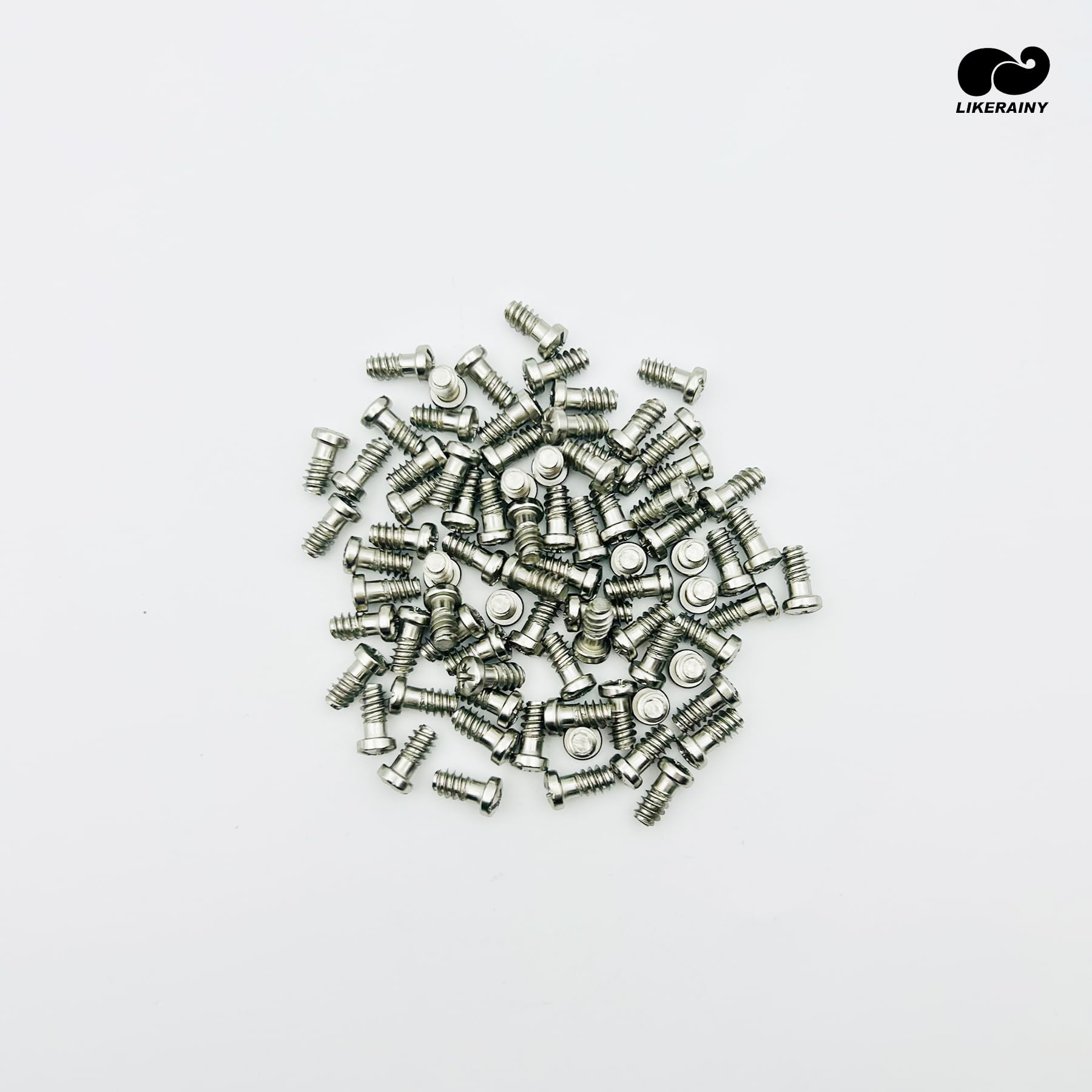 LIKERAINY Steel Euro Screws 6.4 x 14 mm Furniture Fasteners with Threaded Bore Diameter 5 mm Special Fixing Screw for Cupboard Cabinet Hinges Pan Head Machine Screw 100 Pcs - Image 4