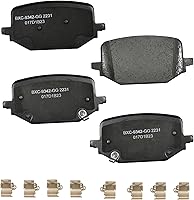 Vista 213 de Pastillas de freno traseras cerámicas Bendix Premium SBC1337 para Cadillac CTS 2014-2008, SRX 2016-2010, Chevrolet Camaro 2015-2010, Saab 9-4X 2011