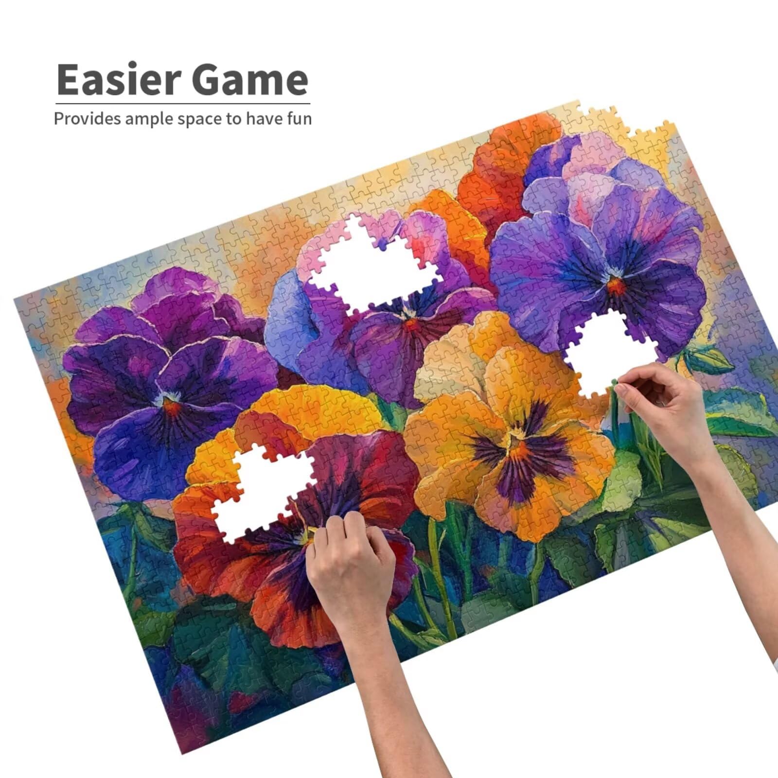 Puzzle 2000 Teile, Puzzle Erwachsene, Holzpuzzle Blume Impossible Jigsaw, Clevere Rätsel, HD Farbe Jigsaw mit Geschenkbox Verpackung for Room Decor, Geschenke für Frauen Farbe 100x70cm p-1906
