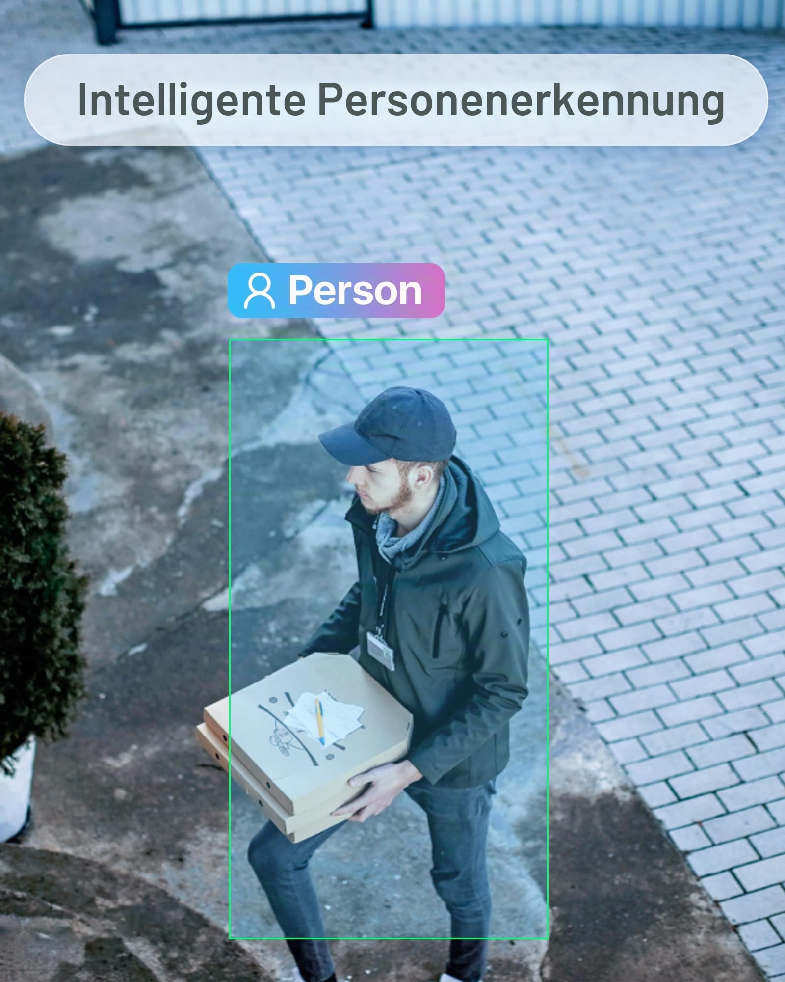 ZOSI 4MP PoE Überwachungskamera mit Audio, Kompatibel 4MP PoE-NVRs