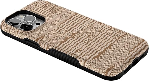 Miniatura 7 de Casely Funda compatible con iPhone 13 Pro Max  Mocha Ripple  Brown Waves  Compatible con MagSafe