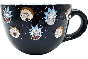Rick and Morty Heads Line Up Soup Mug