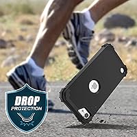 Vista 7 de IDweel Funda para iPod Touch de 7ª generación con 2 protectores de pantalla, híbrida 3 en 1, a prueba de golpes, delgada, resistente, carcasa