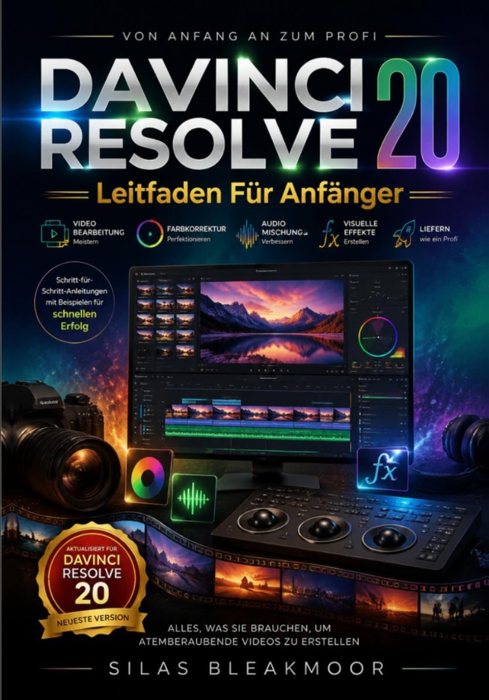 DaVinci Resolve 20 Leitfaden Für Anfänger: Meistern Sie professionelle Arbeitsabläufe, entschlüsseln Sie die Geheimnisse der Farbkorrektur und ... professionelle Videobearbeitungsergebnisse.