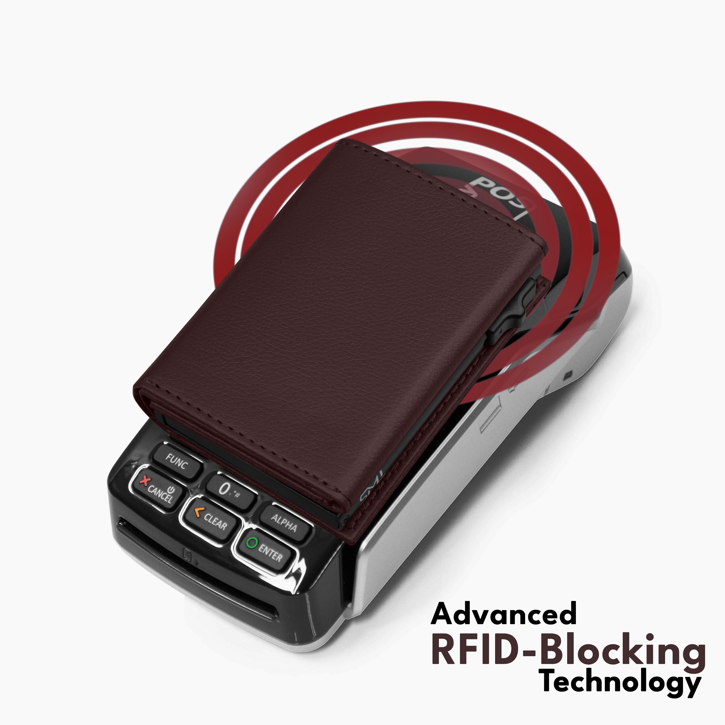 The Wallet Store Urban Pop RFID Protection Wallet Cardholder - Brown