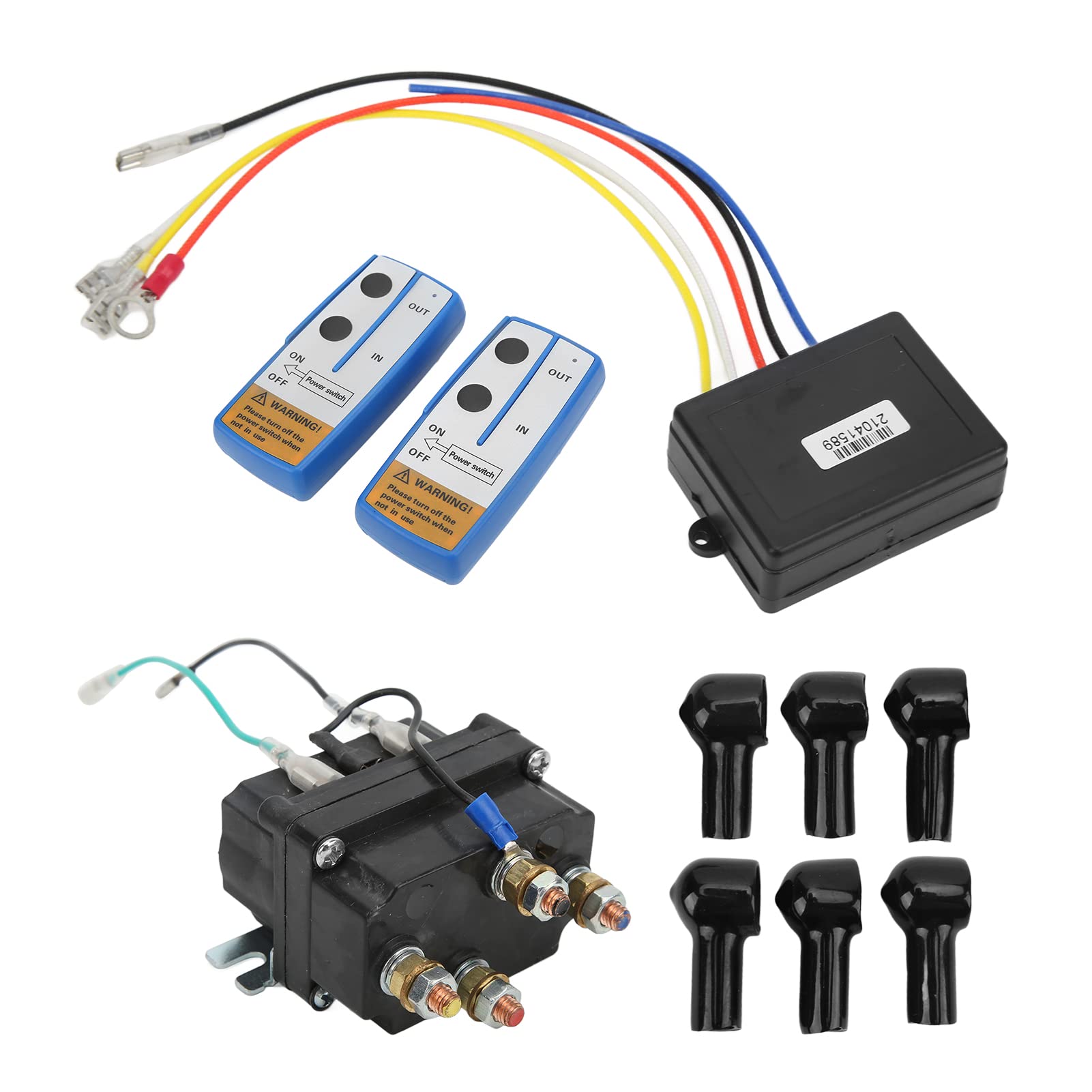 SIXRUN Przekaźnik do Wciągarki Elektrycznej, 12V 250A Solenoid do ATV UTV