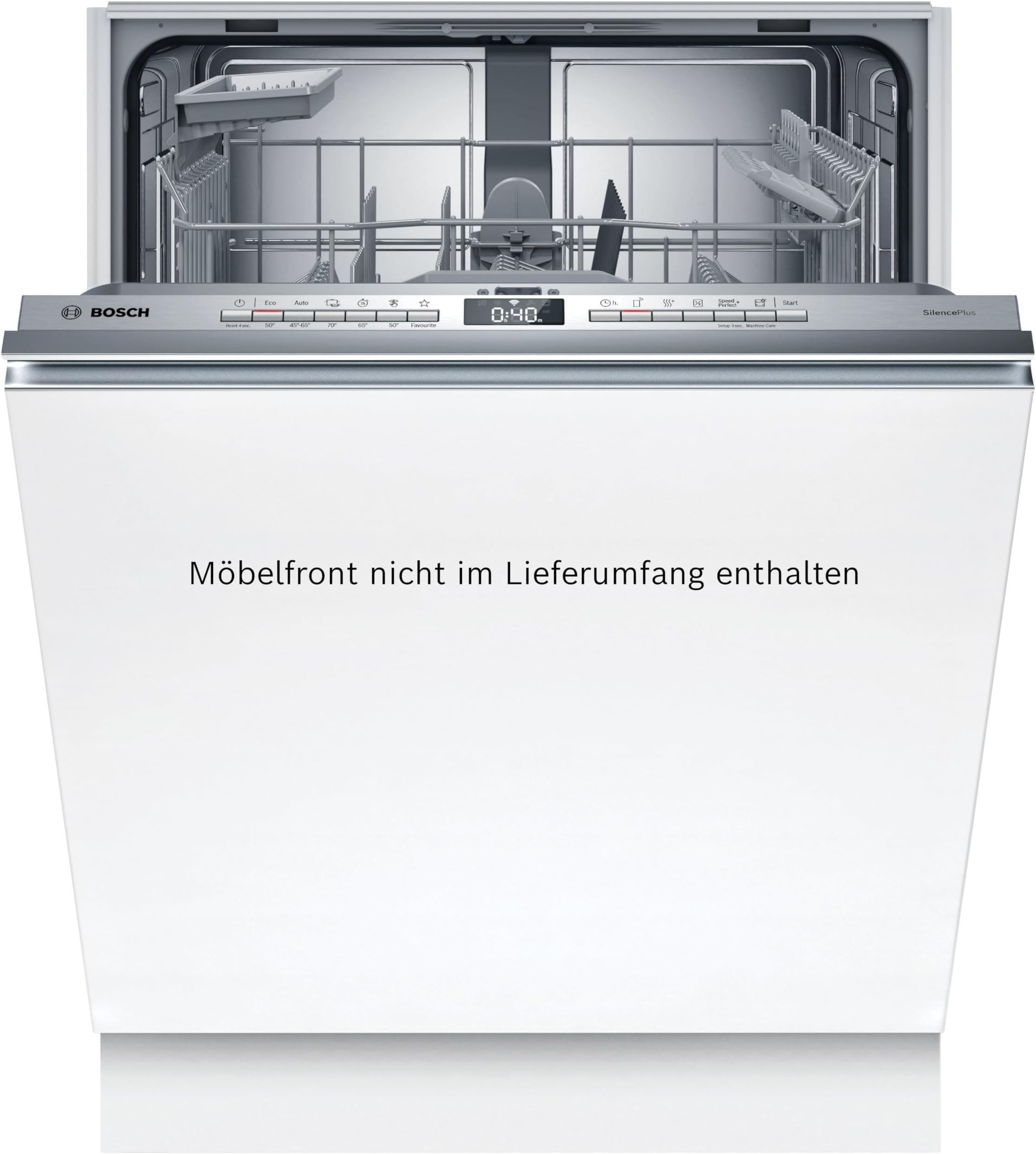 Bosch SMV4HAX48E Serie 4 Smarter Geschirrspüler vollintegriert, 60 cm breit, Besteckkorb, Made