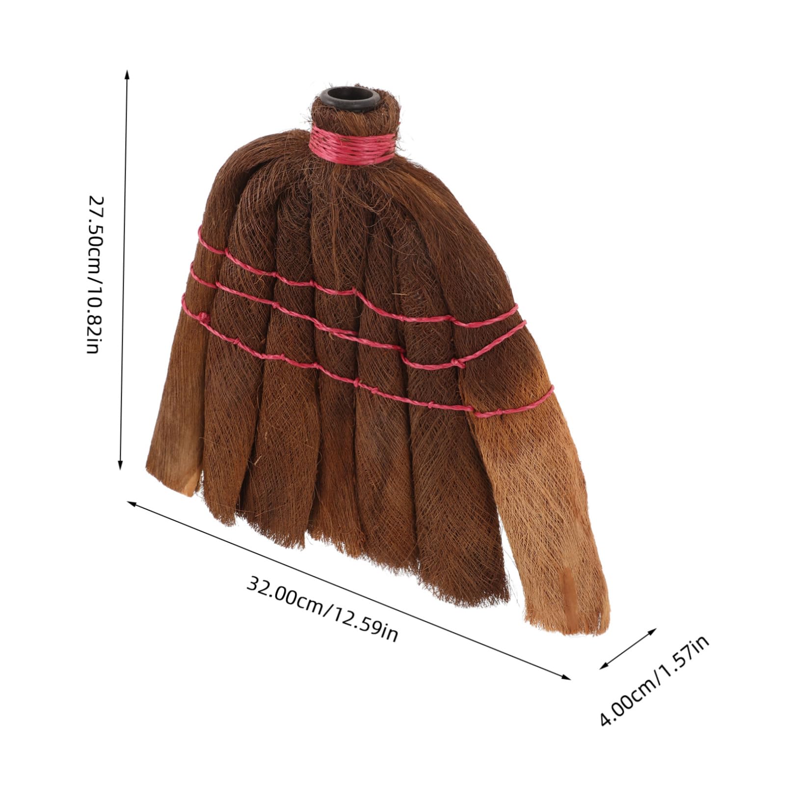 MOLUCKFU Palm Broom Replacement Head Brooms for Sweeping Indoor Cleaning Sweeper Head Broom Part Small Broom Head Home Sweeper Head Home Accessory Floor Broom Replacement Floor Broom Head