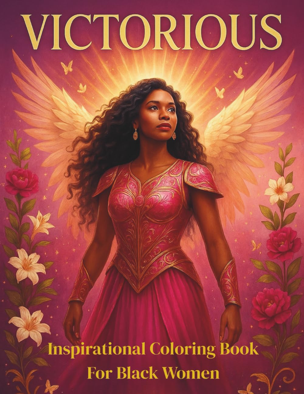 Victorious: Inspirational Coloring Book For Black Women: A Relaxing Coloring Experience of Faith, and Confidence