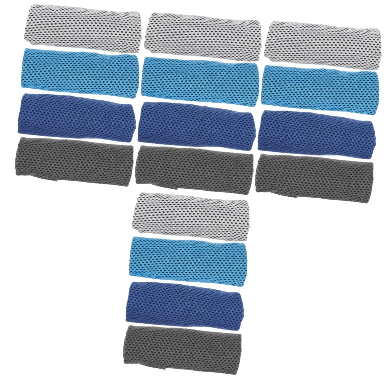 Sosoport 16stücke Kühlendes Sporthandtuch Ultraweiche Mikrofaser Für Fitness Yoga Und Outdoor-aktivitäten Schnelltrocknend Und Atmungsaktiv Und Grautönen Für