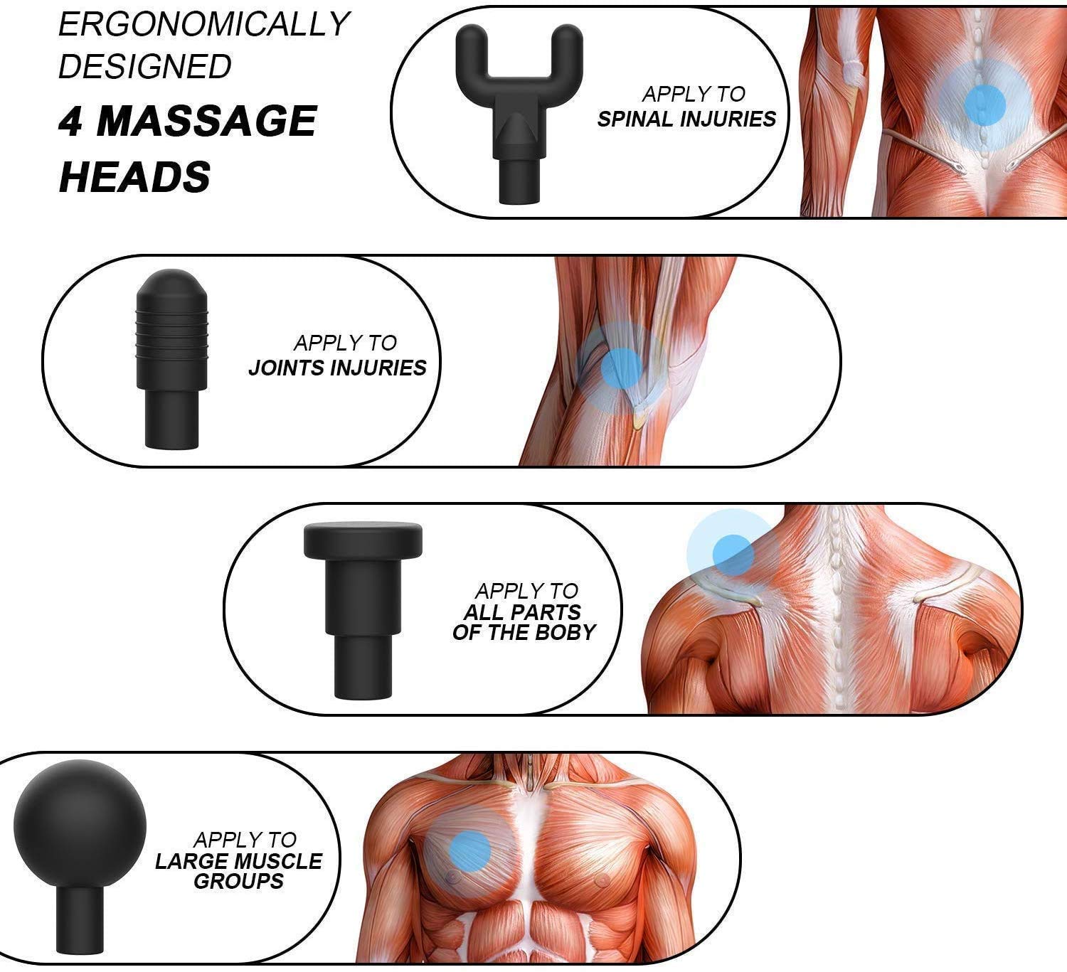 AADCART Massage Gun Electric Massager 4