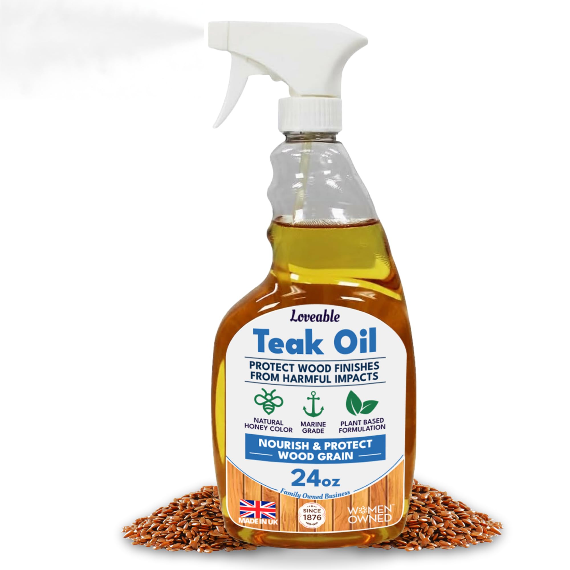 EcoDecors Loveable 24 oz Spray Bottle Teak Oil