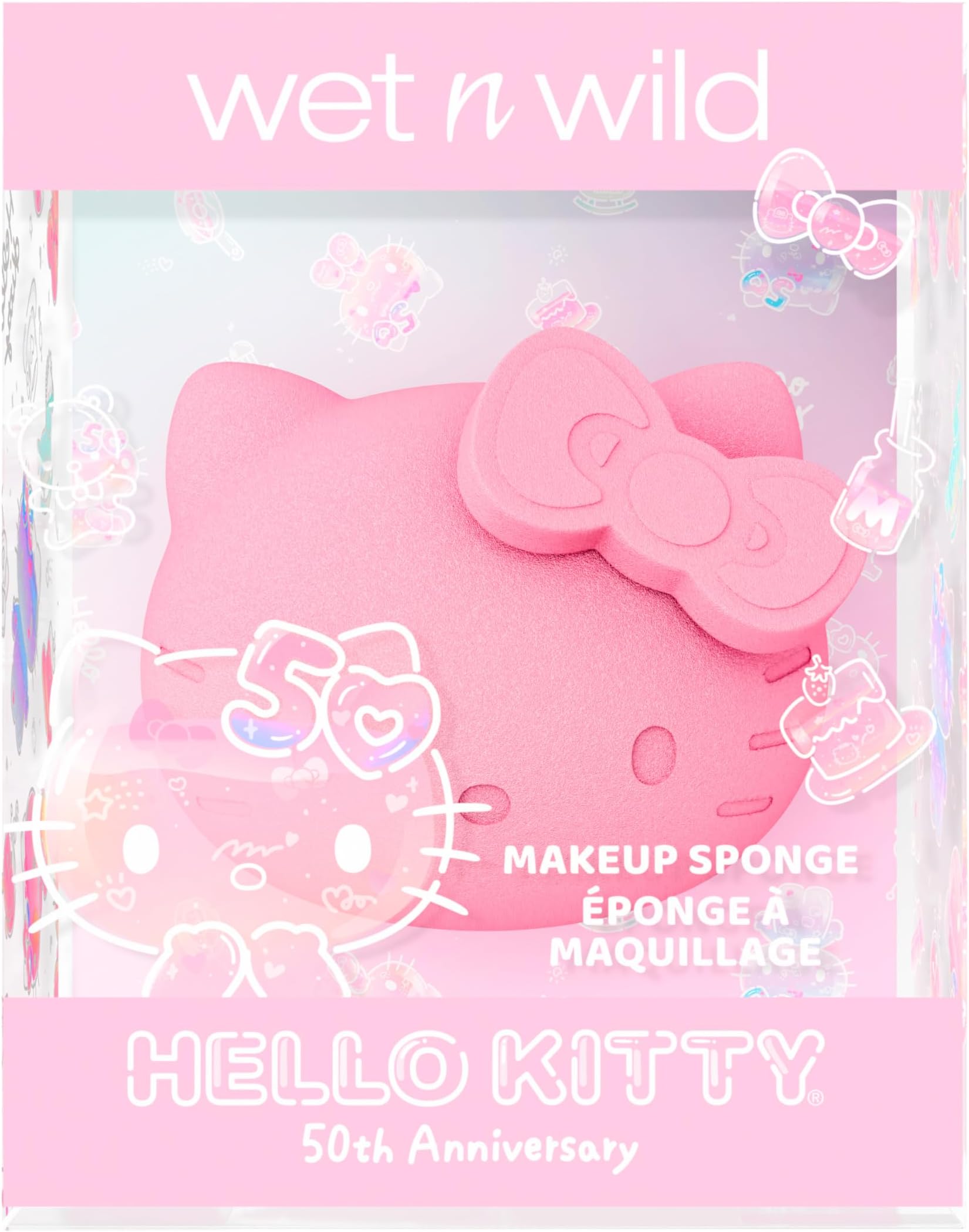 Wet n WildHello Kitty Makeup Sponge - 3D Design, Easy To Use Seamless Streak-Free Application, Cruelty-Free & Vegan