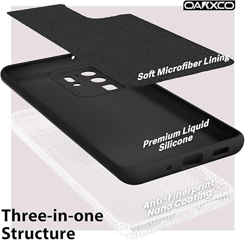 Miniatura 5 de Oakxco Funda para teléfono Samsung Galaxy S20 Ultra con agarre de silicona líquida, delgada y delgada, de goma suave de poliuretano termoplástico