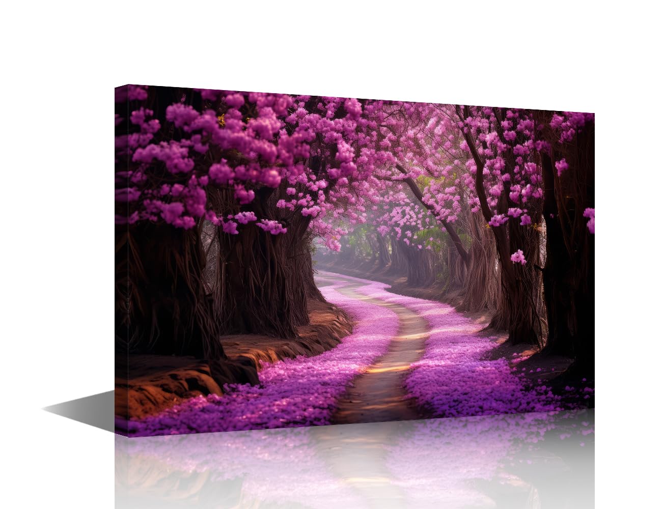TISHIRON Tree Of Life Art Pictures Large Size Forest Posters and Prints Paintings Wall Art 1Piece Nature Landscape Canvas Artwork Modern Home Decor for Living Room Framed Ready to Hang 36x24in