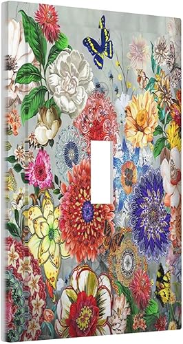 Miniatura 56 de Puerta de castillo de madera de mediados de siglo, estilo griego, cubierta de interruptor de luz de palanca individual, placa decorativa de pared