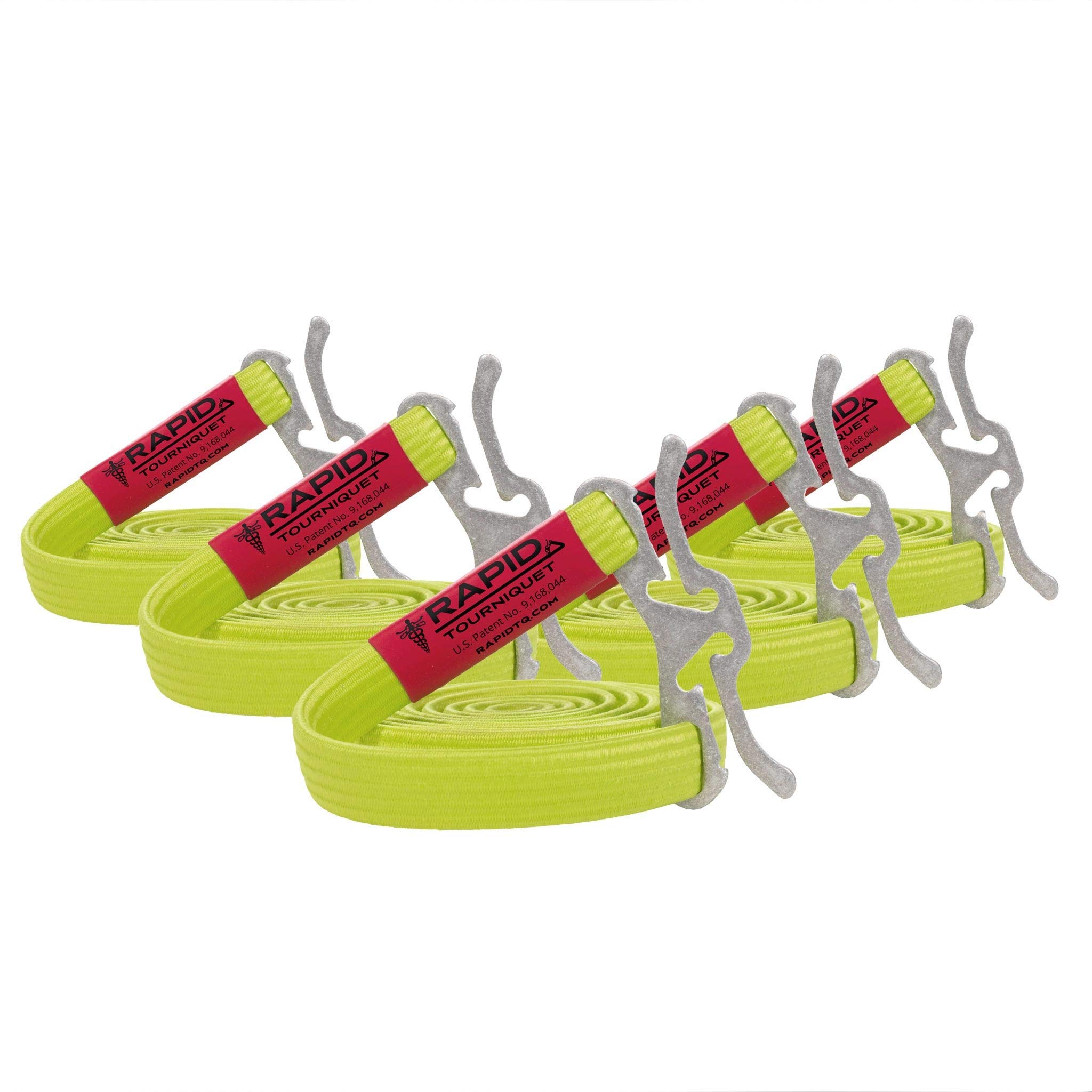 RATS Rapid Application Tourniquet System | Life Saving | Hemorrhage KIT | Emergency | First-AID | Survival | 5 Pack | Hi Vis Green