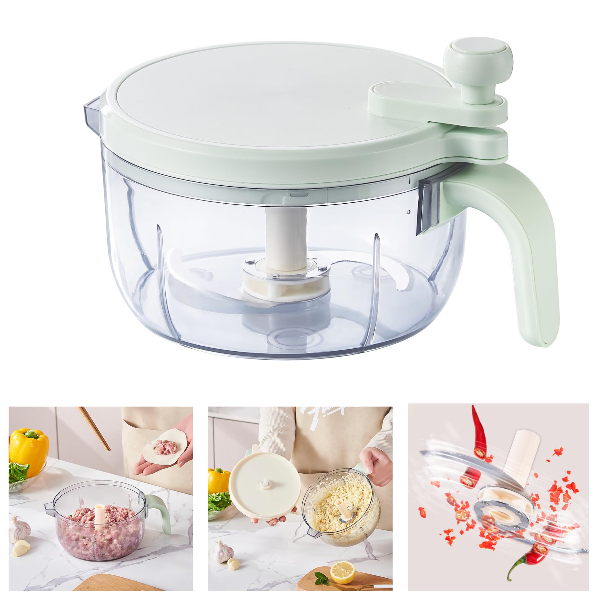 HomeEssentials Vegetable Chopper for Kitchen - 1500ml Large Hand Shake Chopper And Mixer | Effortlessly Chopping Vegetables and Fruits | Onion Chopper | Cutter, Multifunctional (B0D4R4M7MT) Amazon Price History, Amazon Price Tracker