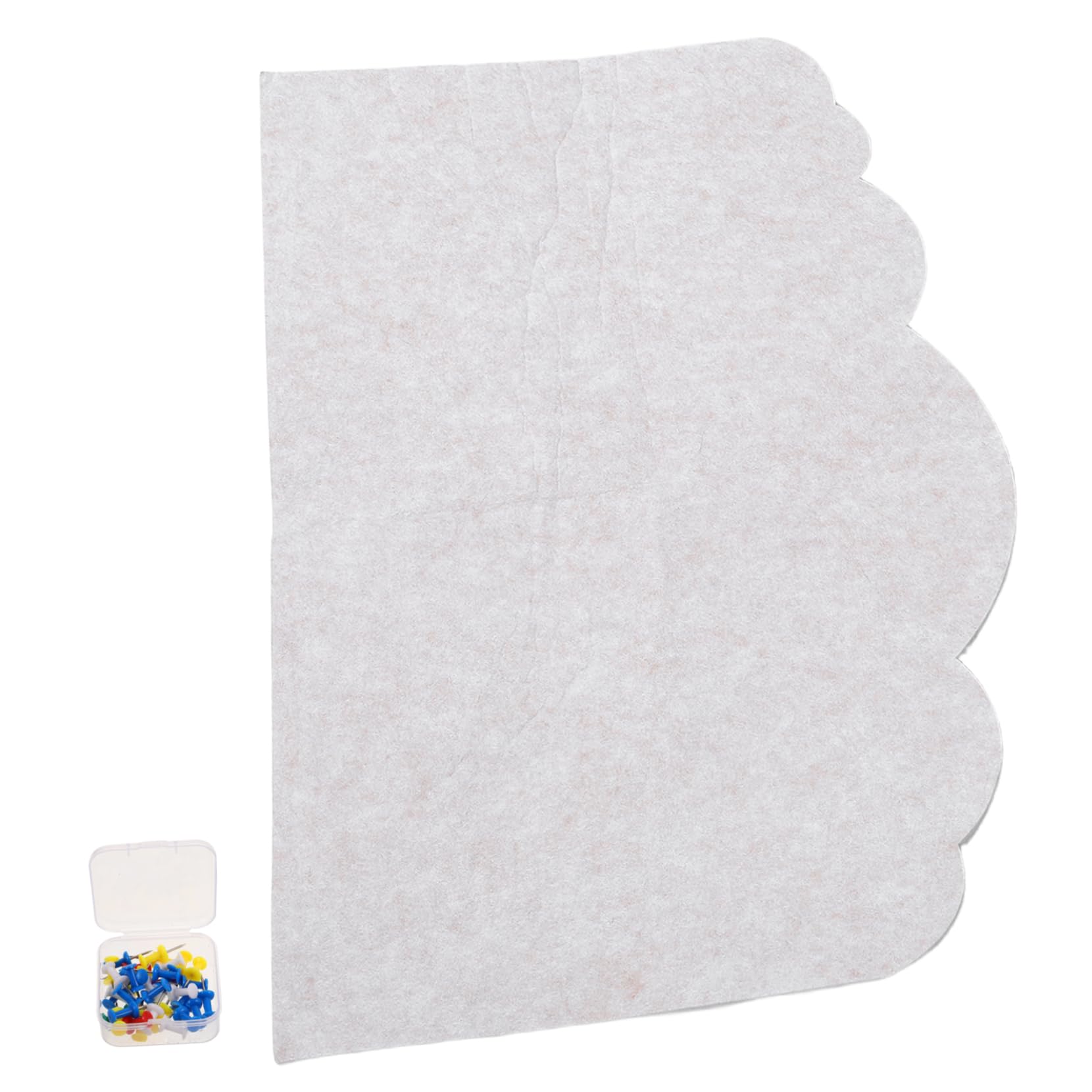 OSALADI Felt Photo Display Board for Wall Self Adhesive Felt Pin Board Lightweight Bulletin Organizer for Easy Installation No Wall Damage Light Color