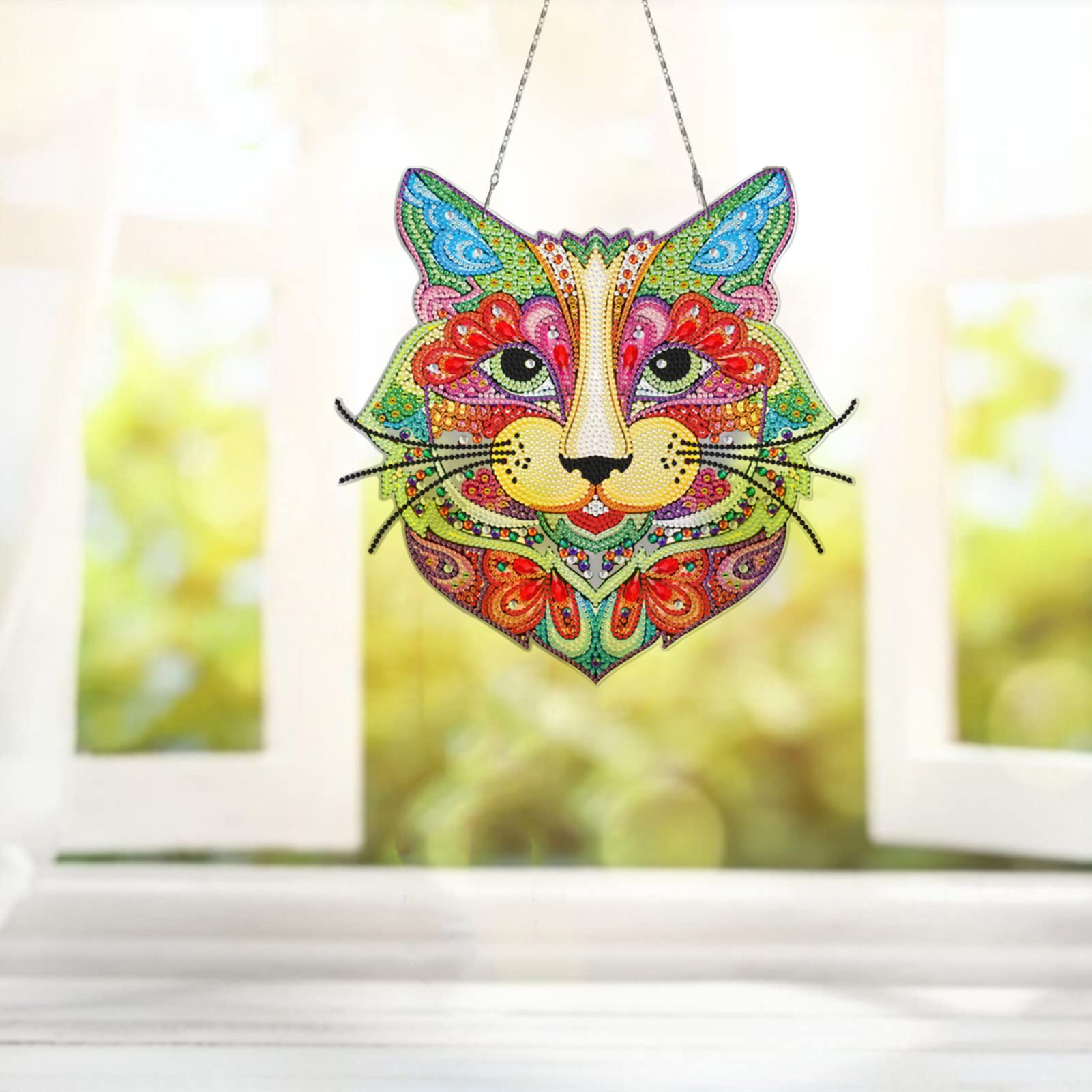 EXQULEG Diamond Painting Katze – 5D DIY Diamantbild, 30x40 Cm, Mit Zubehör