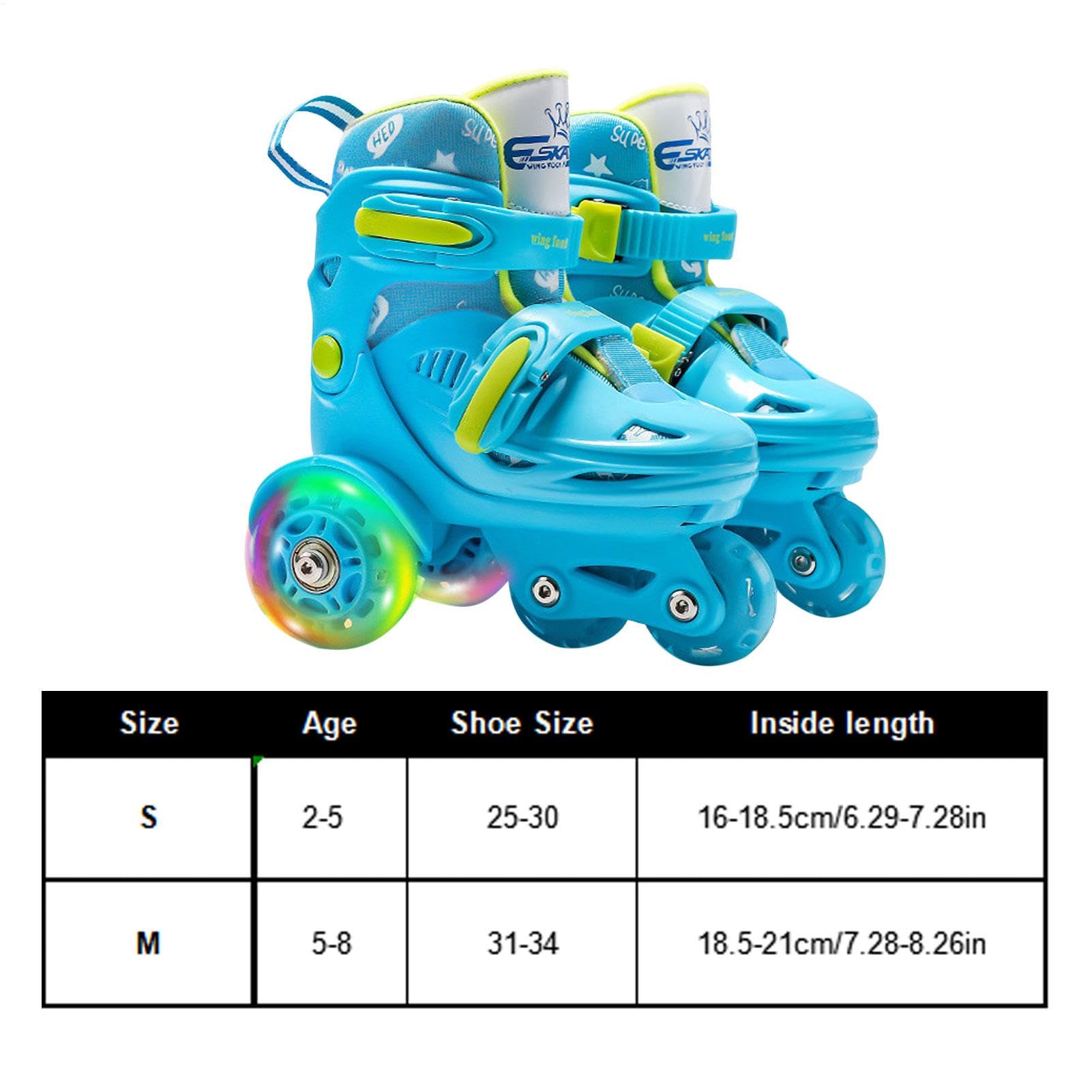 Patins à roulettes pour fille - Patins à roulettes réglables de taille en option pour filles sûrs et amusants en PU hautement élastiques pour garçons et filles de 2 à
