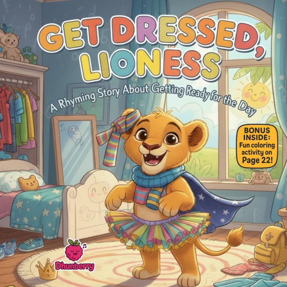 Get Dressed, Lioness: A Fun Rhyming Picture Book About Morning Routines, Patience, and Independence