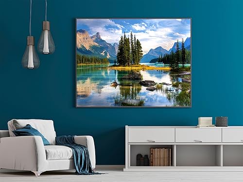 Miniatura 4 de Paquete de 4 rompecabezas de 1000 piezas de faros de atardecer, relámpago morado, flores de primavera y flores coloridas suculentas, rompecabezas