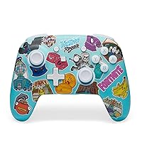 PowerA Controller Senza Fili avanzato per Nintendo Switch - Sticker mania di Fortnite