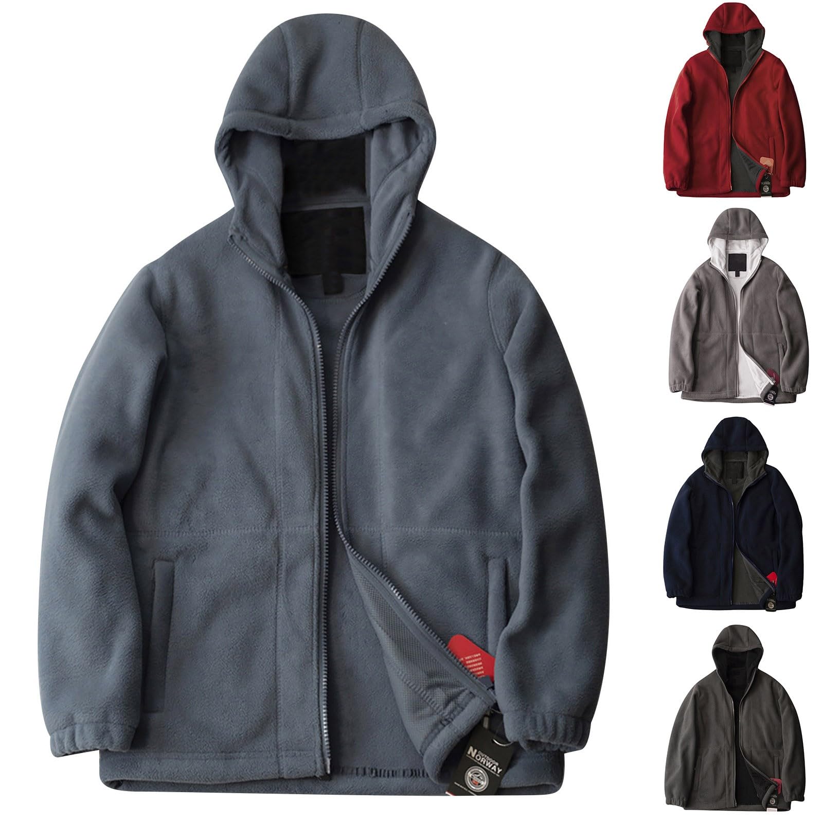 Giacca softshell da uomo con calda imbottitura, giacca da mezza stagione da uomo con cappuccio, giacca invernale casual, alla moda, in cotone con tasche, per attività all'aria aperta, con polsini