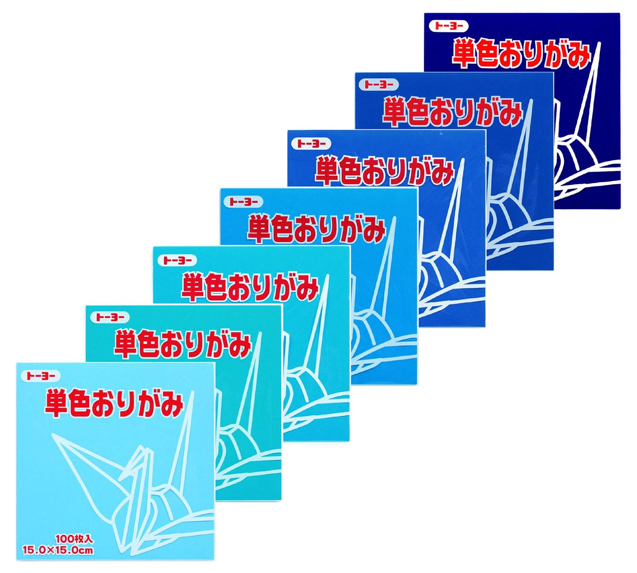Amazon.co.jp: トーヨー おりがみ クールカラーセット 7色入 15cm
