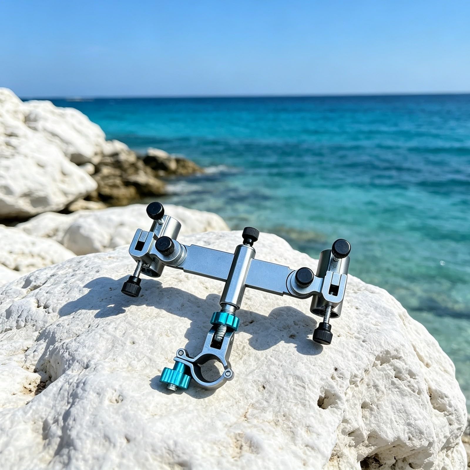 Staffa Portacanna con Morsetto Pratico , Supporto Doppio Per Sedia Da Pesca, Modello B Universale Per Sedia Europea E Sedia Cavaliere