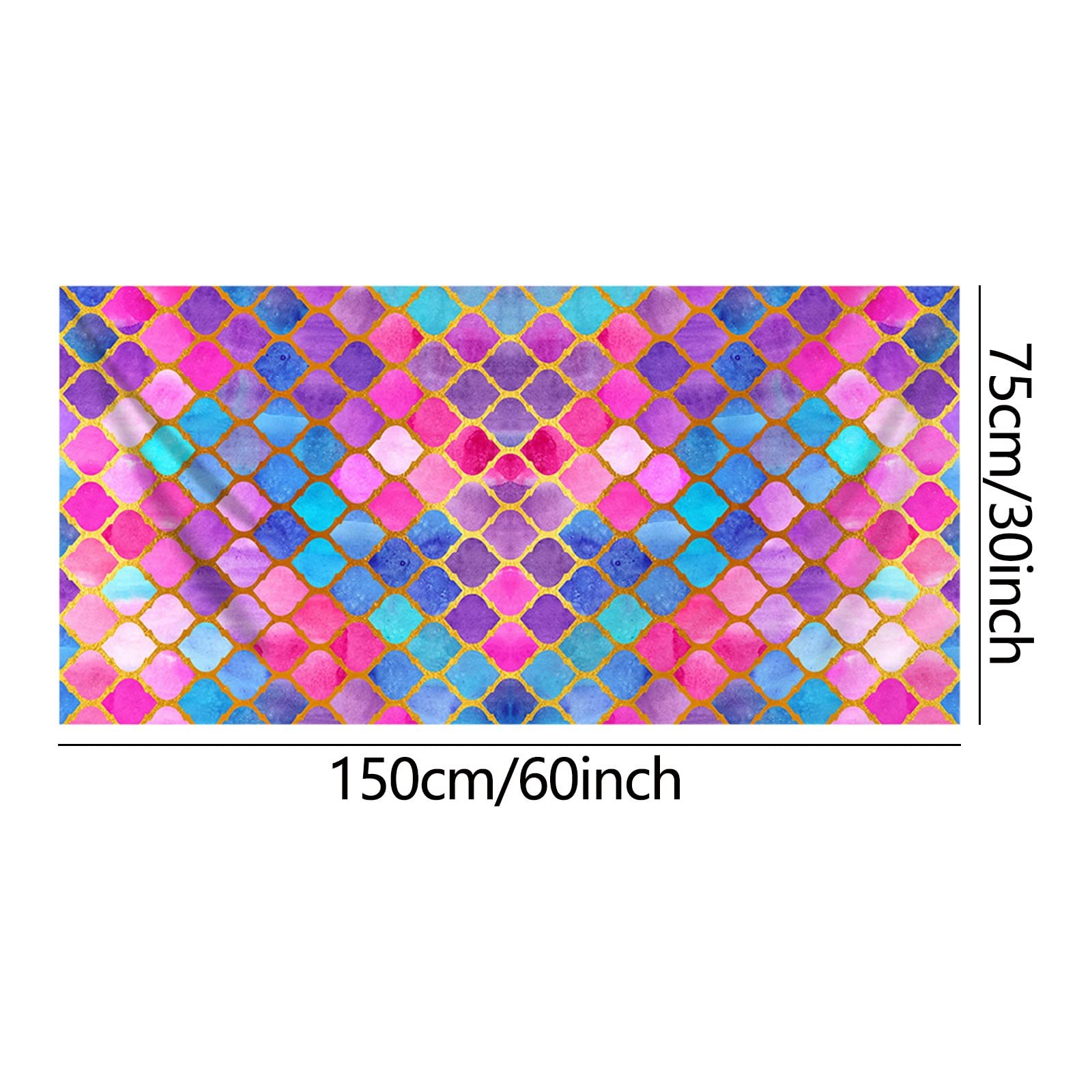 Microfibre Towel Clearance Summer Striped Quick Dry Holiday Towels Super Lightweight Colorful Bath Towel Hawaiian Turtle Printed Sandproof Beach Blanket Multi-Purpose Towel for Travel Swimming Pool - Image 7