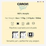 Caron Simply Soft Orchid Yarn - 3 Pack of 170g/6oz - Acrylic - 4 Medium (Worsted) - 315 Yards - Knitting/Crochet
