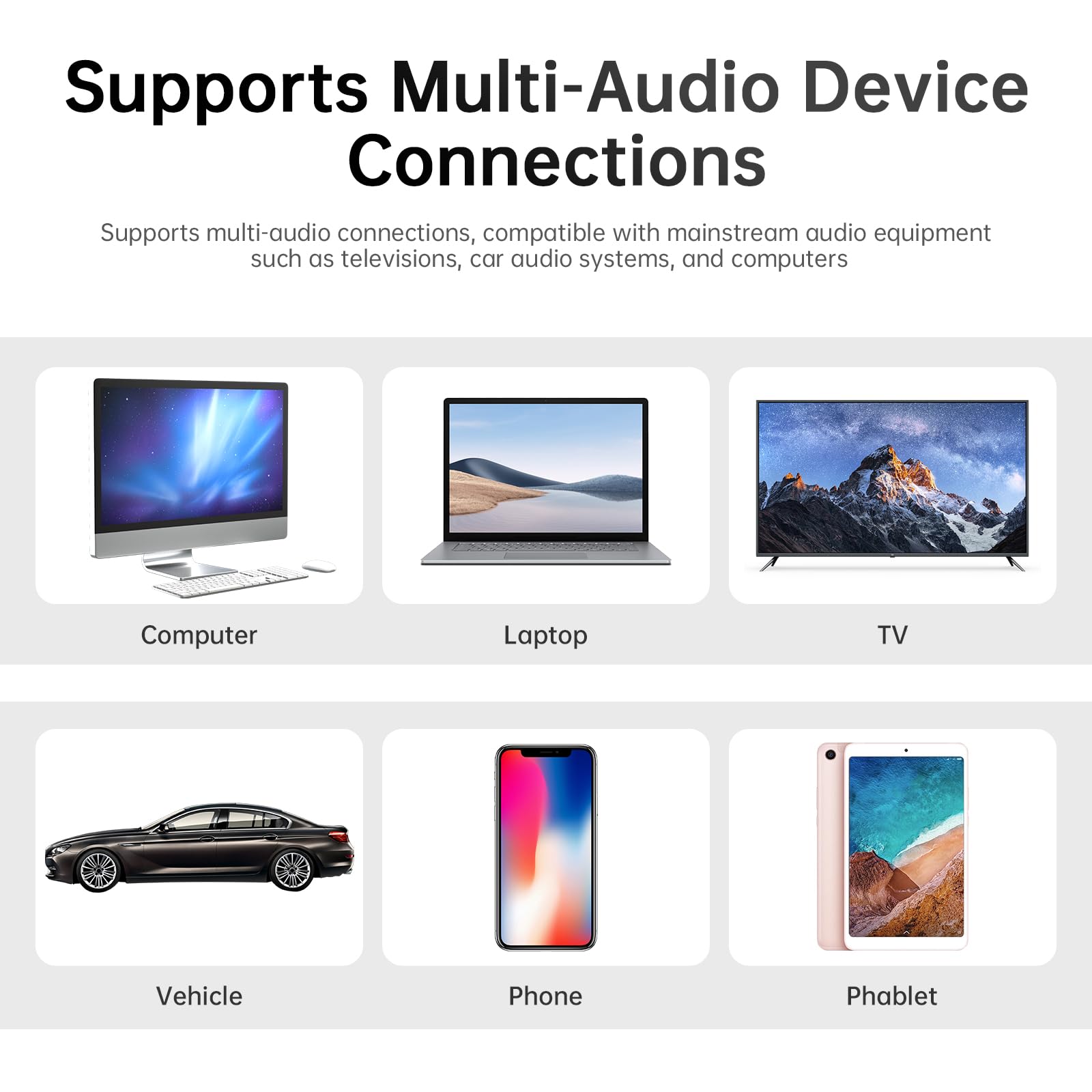 Amplificateur Audio, Ampli Hifi, Mini Amplificateur de Puissance 12V 2 Canaux, Classe D Stéréo avec Entrée AUX/USB/SD, pour Maison ou Voiture, Adaptateur Secteur Inclus