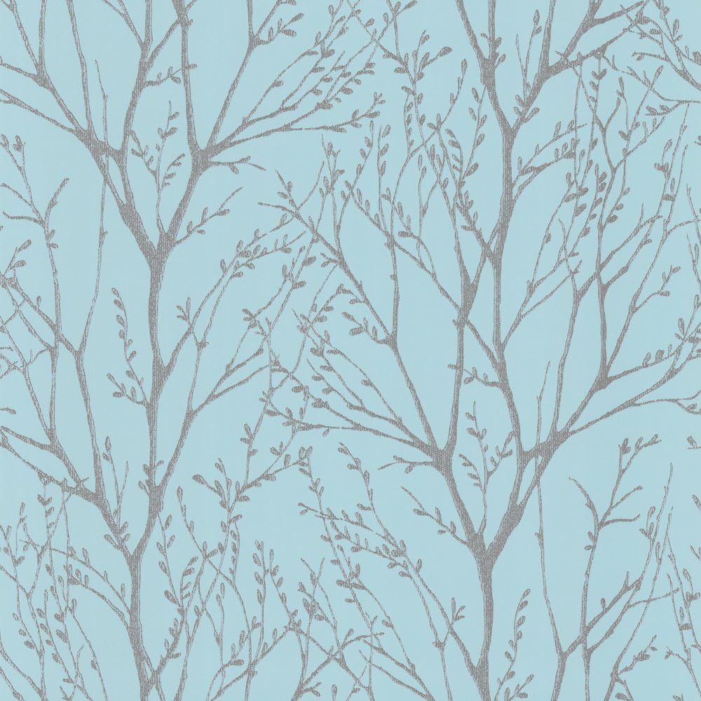 Shimmer Wallpaper Teal/Silver (ILW980006)