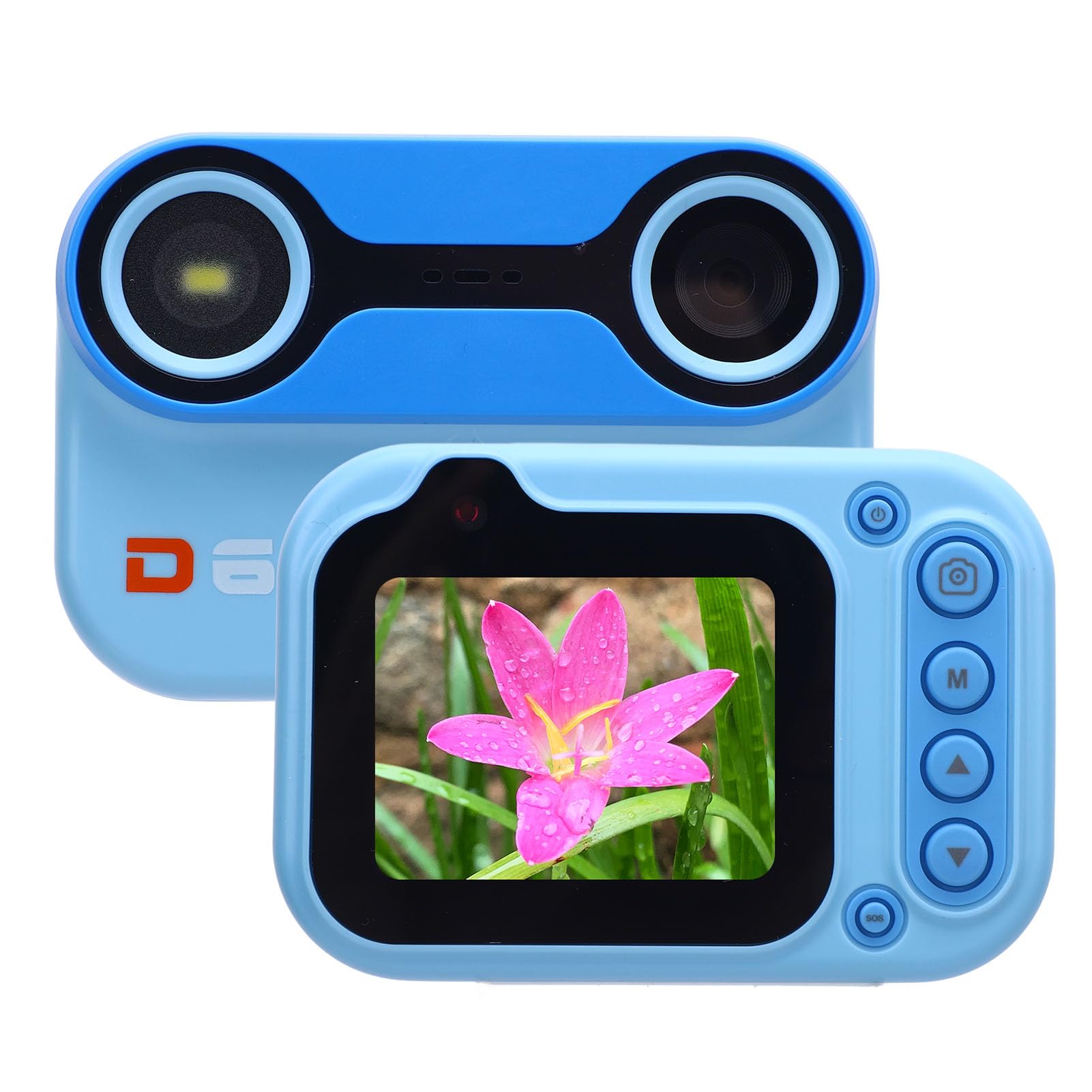 Kids Water Proof Camera, 2K 26MP 9.8FT Underwater Cameras with 32G Card, 10X Digital Zoom Point and Shoot Camera Portable Video Cam for Boys Girls Gifts (BLUE)