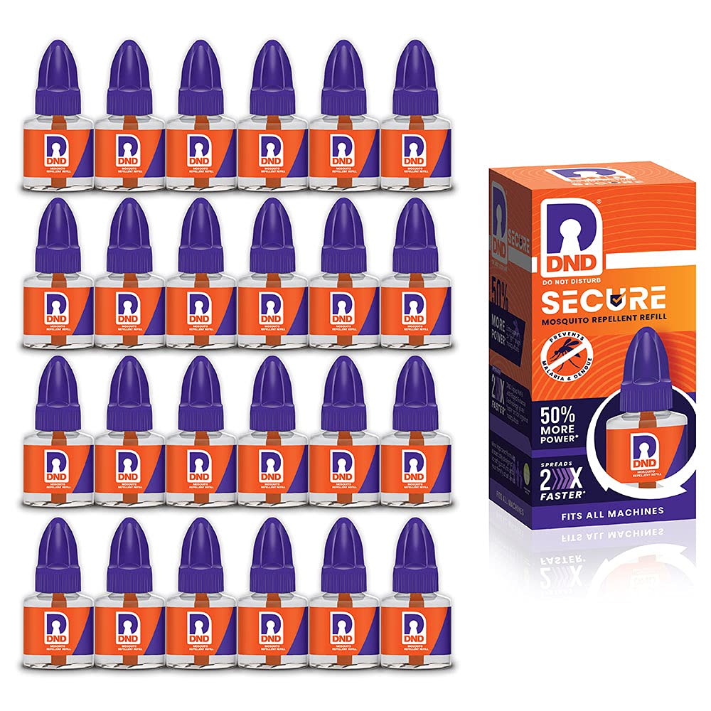 DND Secure Mosquito Repellent Liquid Vaporiser Refill, Pack of 24-45ml Each (B0963KKP7N) Amazon Price History, Amazon Price Tracker