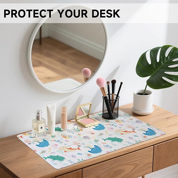 AUPET Protector de Escritorio de Cuero PU, Tapete para Mouse 35 x 17in miniatura 6