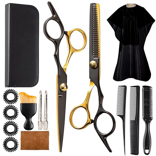 15 pcs Hair Cutting Scissors Professional, Thinning Shears for Hair
