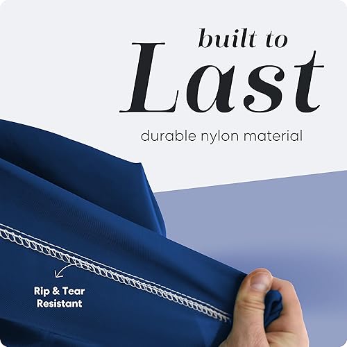 Vista 4 de Resistente bolsa comercial en tamaño jumbo para lavandería Azul marino