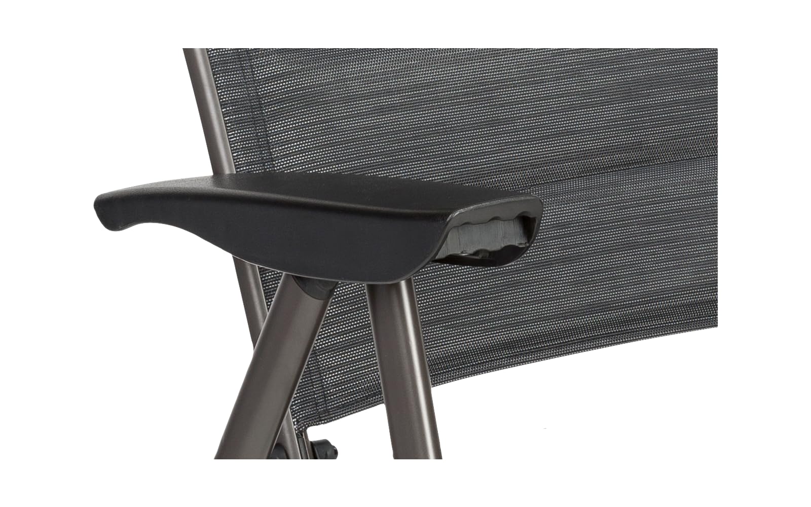 Berger Chaise de Camping Pliable Slimline réglable en 5 Positions Anthracite