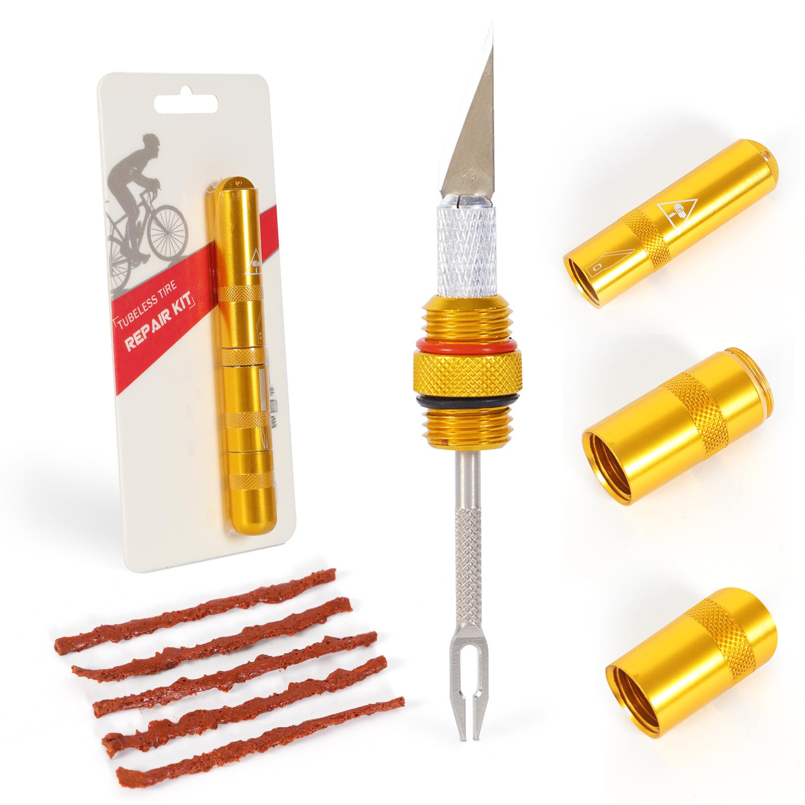 BWSHLF Tubeless Bike Tire Repair Kit For MTB And Road Bicycle Tires
