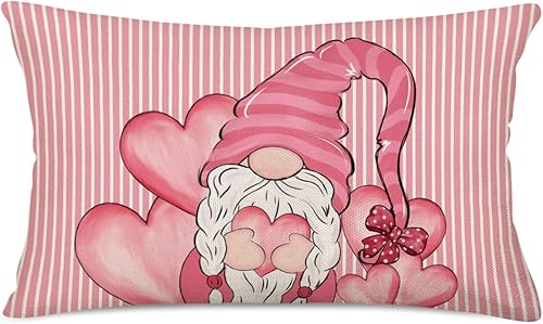 Miniatura 8 de Funda de cojín decorativa de algodón y lino con diseño de camión rojo con árbol de Navidad, regalo de Feliz Navidad, 12 x 20 pulgadas, diseño de