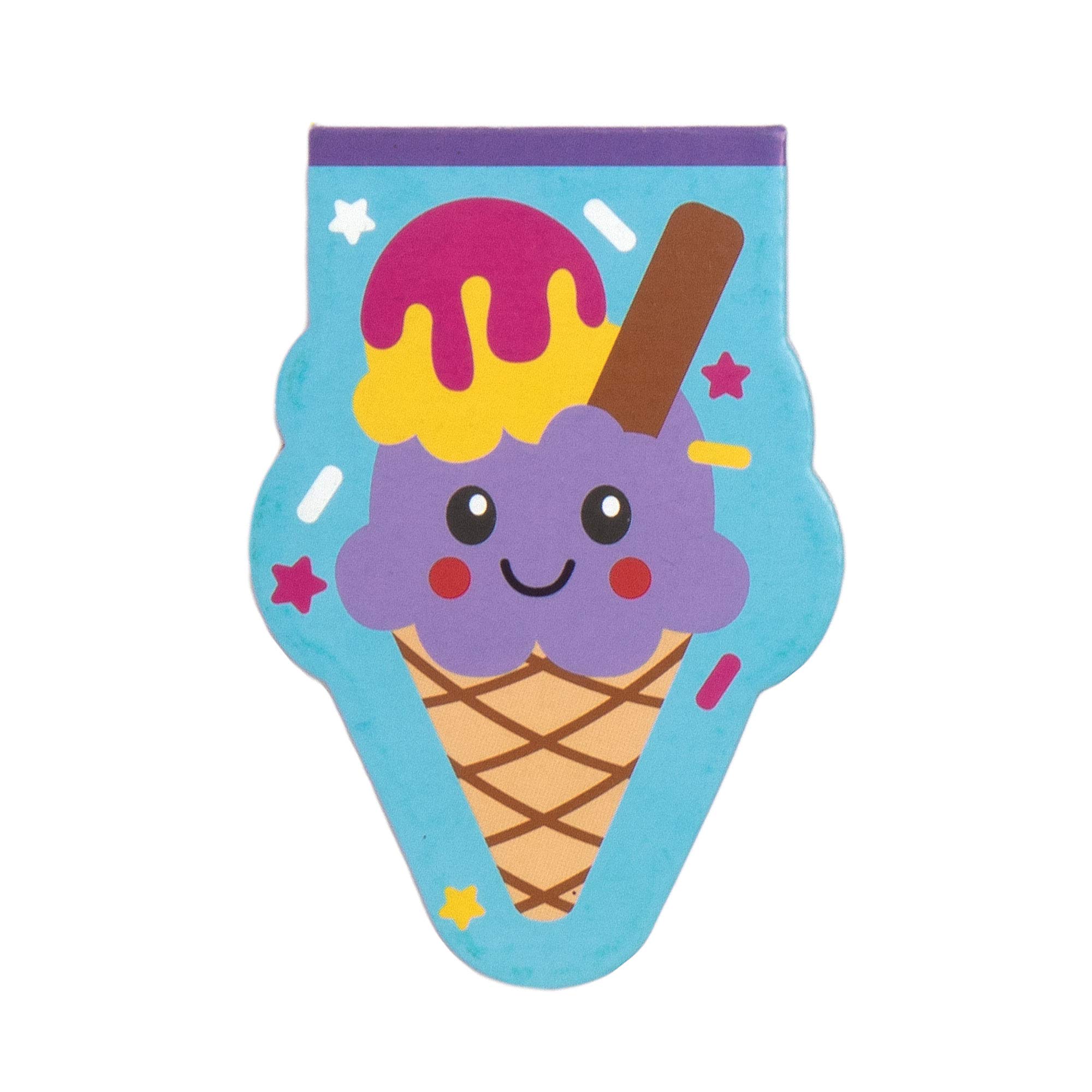 Baker Ross AT965 Ice Cream Memo Pads - Pack of 12, For Party Bags and Small Gifts for Children, Assorted - Image 3