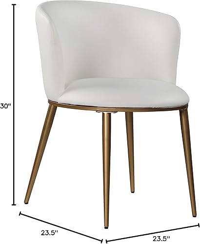 Miniatura 3 de Meridian Furniture Skylar Collection Modern | Silla de comedor tapizada contemporánea con respaldo redondeado y patas de hierro resistentes, juego
